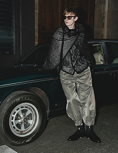【m's braque】エムズブラック　ダッフルコート　チェック柄　グリーン m's braque [ エムズ ブラック ] 2024 NEW ARRIVAL